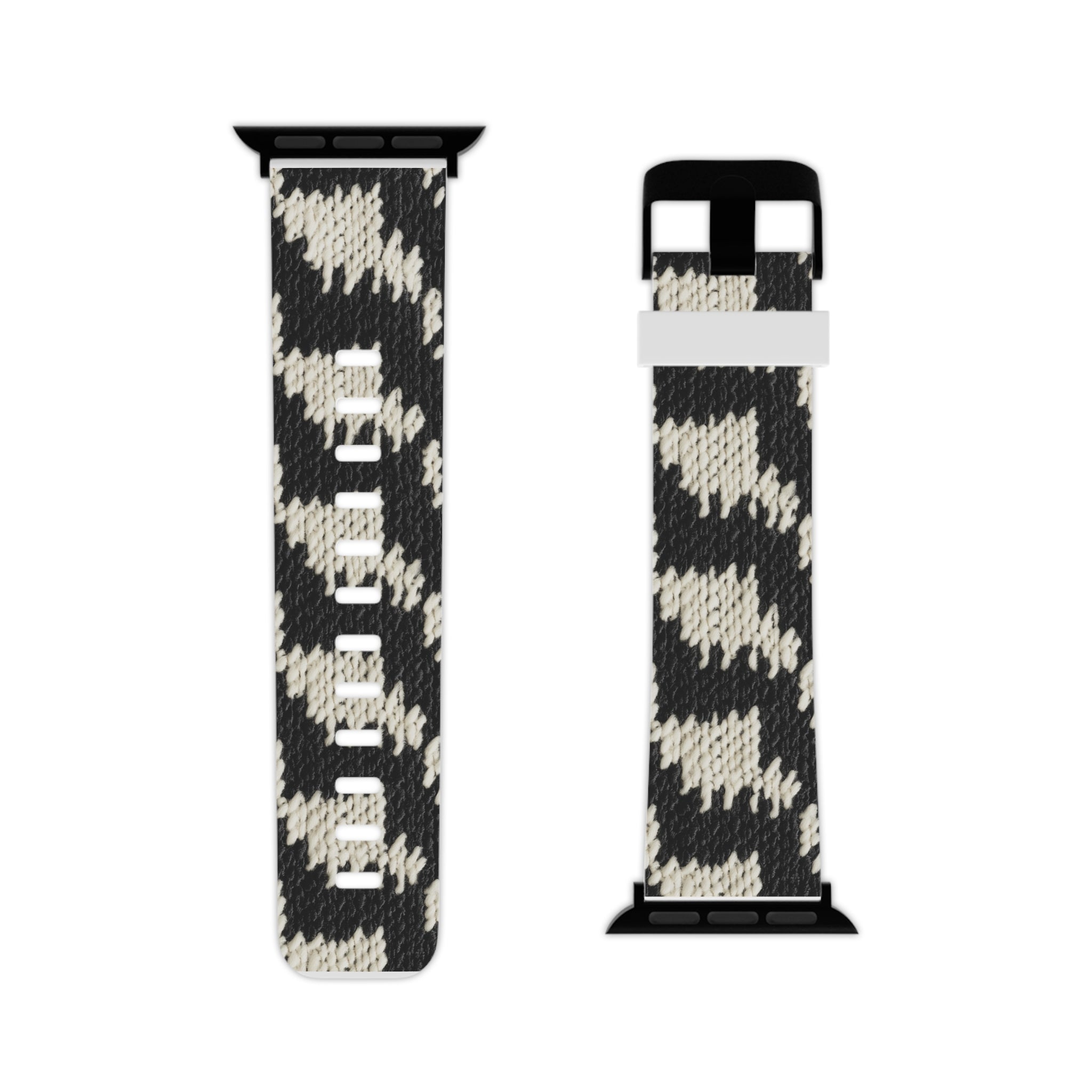 Black & White Apple Watch Band